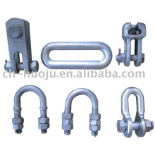 Overhead-line hardware fittings / shackle / U bolt / Socket clevis